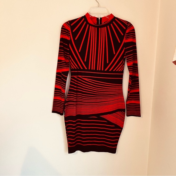 CBR Bodycon red and black dress. Size S. NWT - Picture 1 of 6